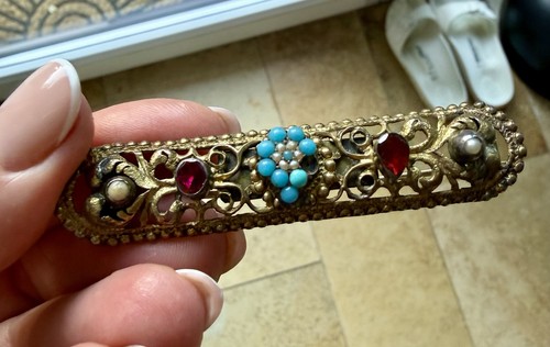 Broche antik 1887 - , edelsteine