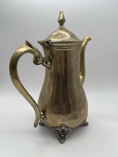 Antike kaffeekanne messing - kaffeekanne,