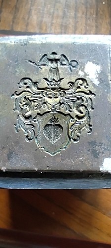 Wappen siegeldruckplatte - -,