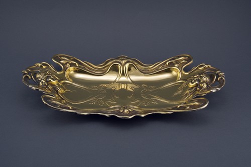 Jugendstil schale messing - jugendstil, schale,