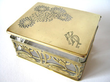 JUGENDSTIL um 1900 Dose