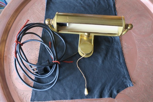 Alte klavierlampe aus - klavierlampe, messing