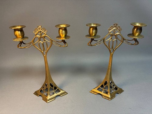 Jugendstil kerzenständer - jugendstil,