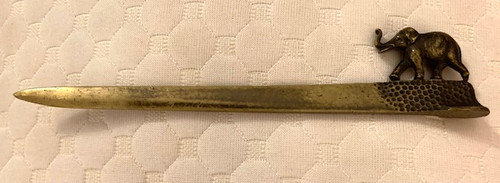 Antiker brieföffner messing - antiker,