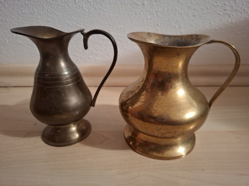 Zwei messing kännchen höhe - kännchen.,