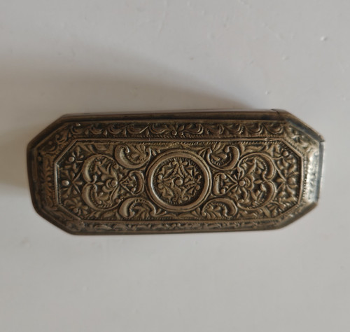 Barocke tabatiere messing - tabatiere,