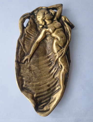 Jugendstil messing schale - jugendstil,