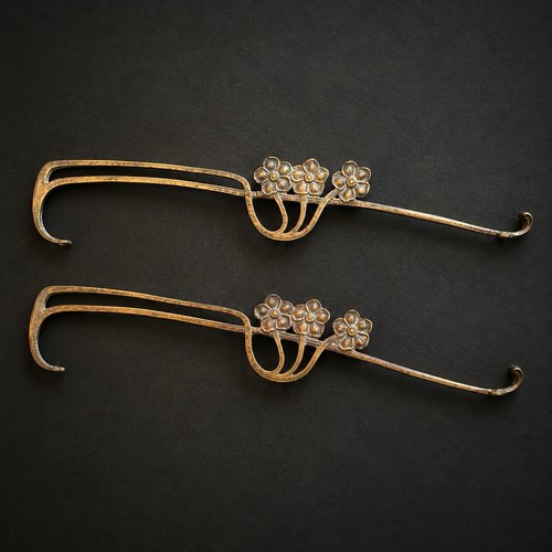 Jugendstil zierbeschläge paar - zierbeschläge,