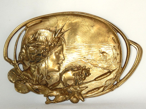 Visitenkartenschale jugendstil - visitenkartenschale,