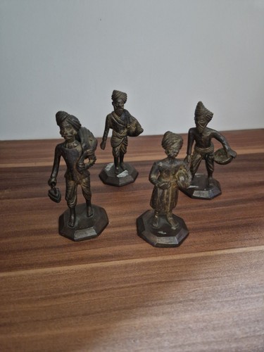 Antike messing figuren indien - messing,