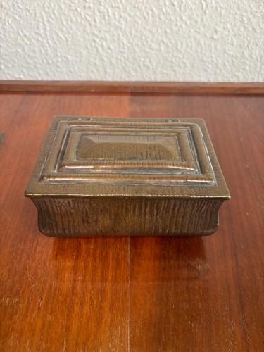 Antike messing schatulle - messing, gebr