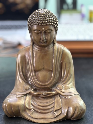 Buddha figur bronze messing - buddha,