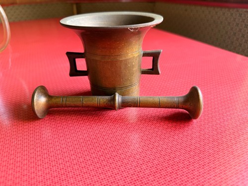 Antiker messing mörser mit - antiker,